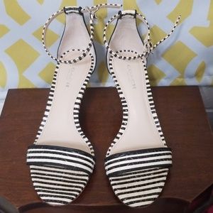 Coach Black and off white heels